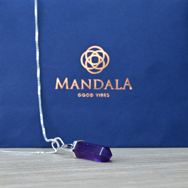 Brazilian Dark Amethyst Pendant Wavelength 730 THz