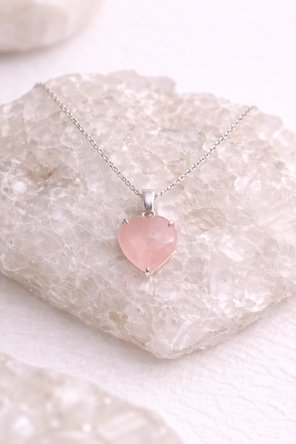 Rose Quartz Love Necklace for Women