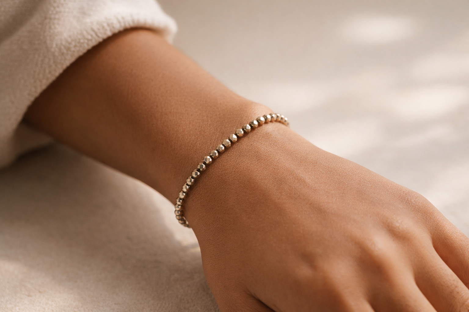 Pyrite Bracelet for Wealth, Protection & Confidence