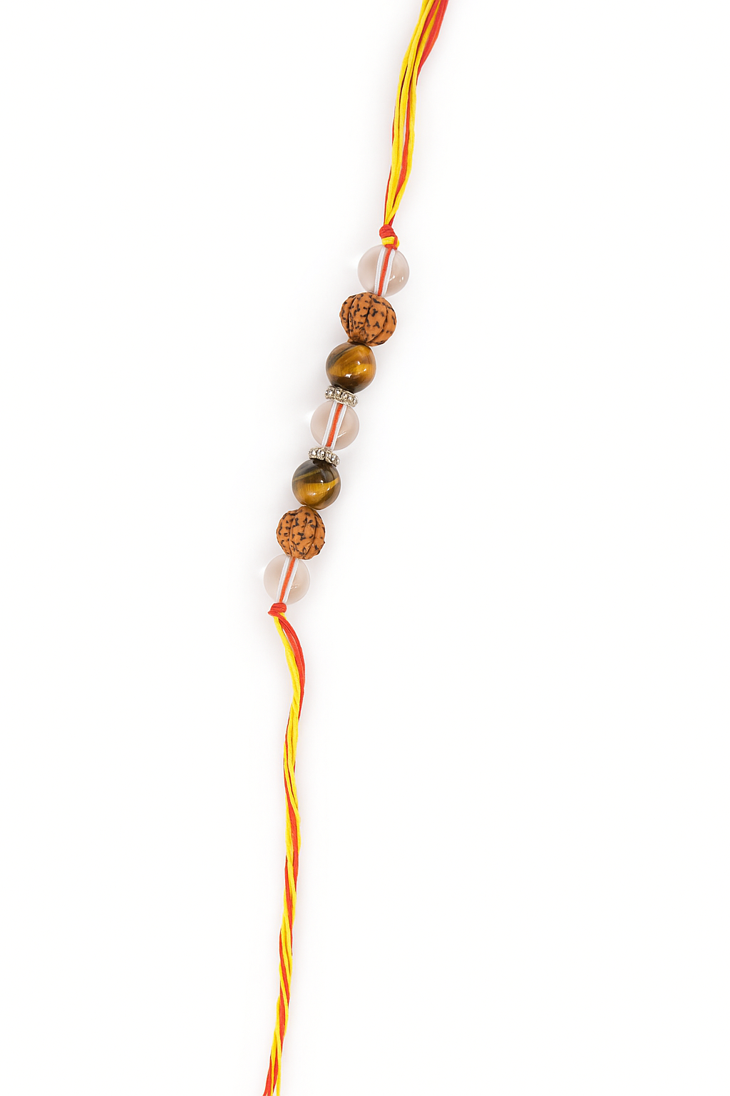 Divine Harmony Rakhi with Tiger Eye & Quartz