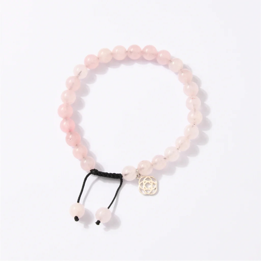 Madagascan Rose Quartz Bracelet Wavelength 450 THz