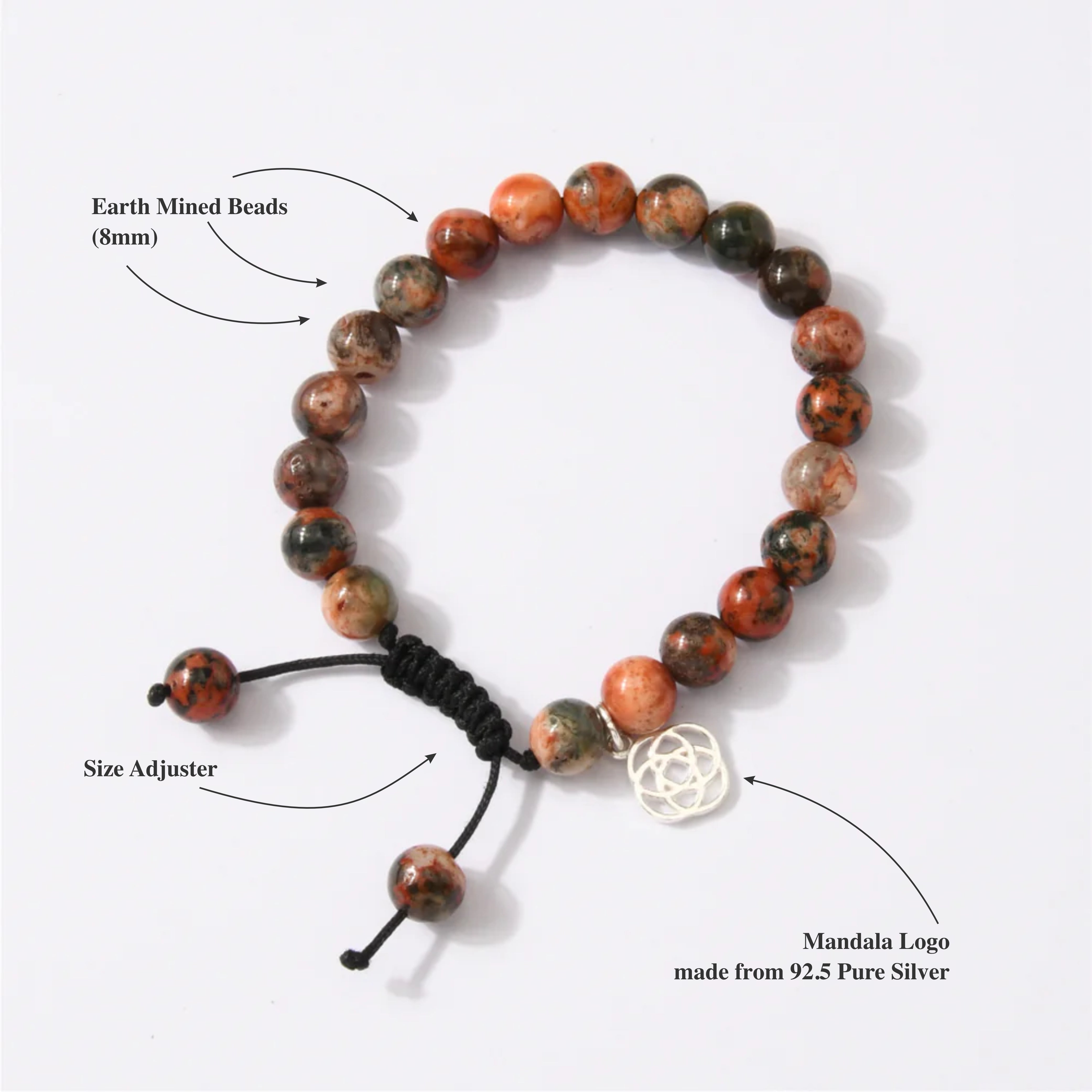 Mexican Fire Agate Bracelet 500 THz