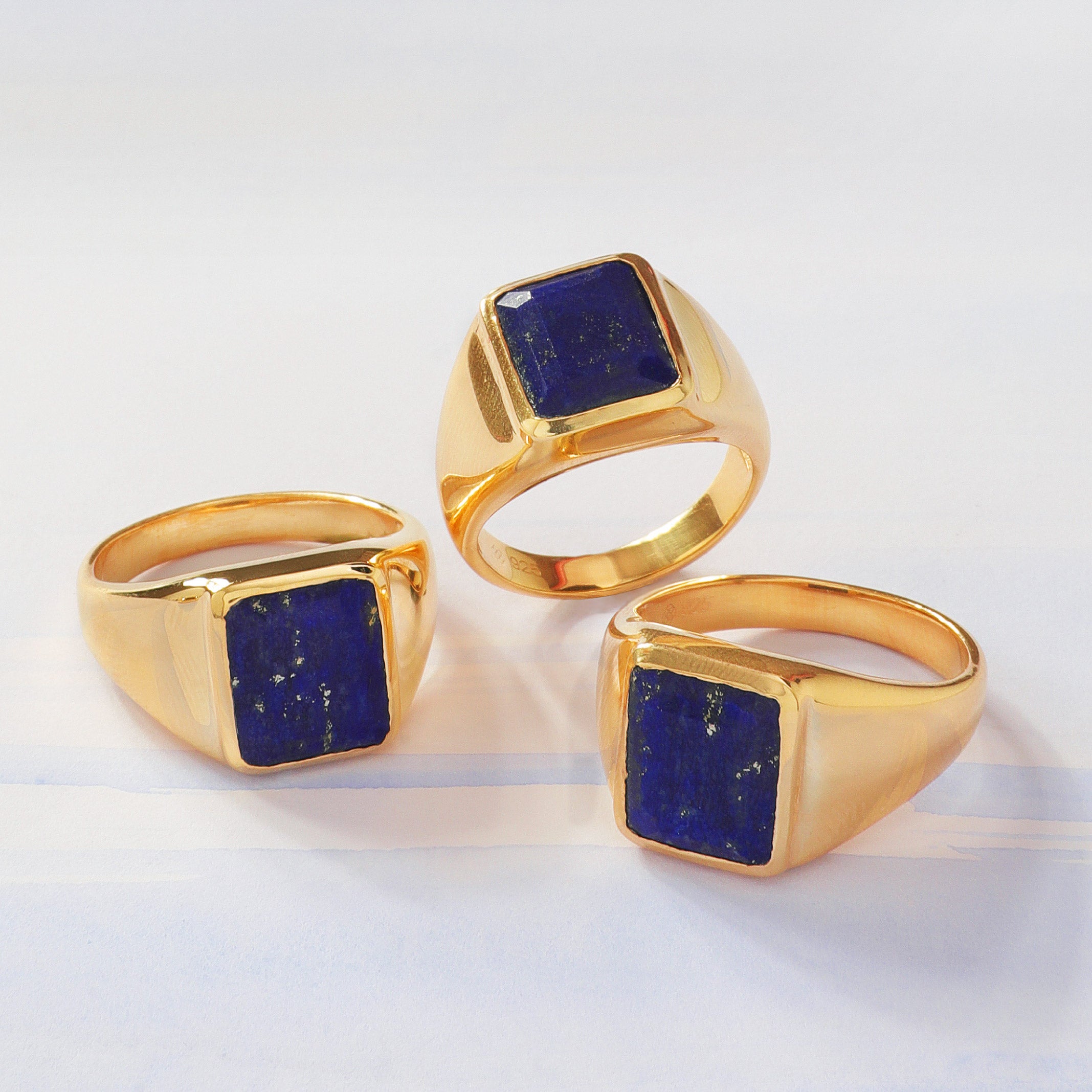 Afgan Lapis Lazuli Ring For Male Wavelength 430 THz