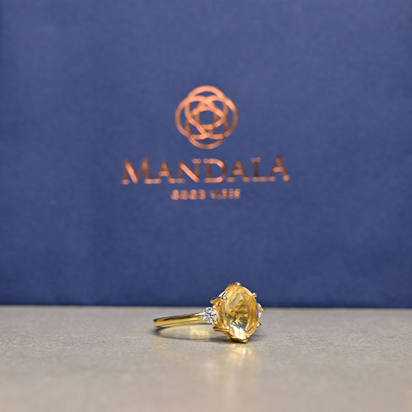 Bolivian Citrine Ring For Female