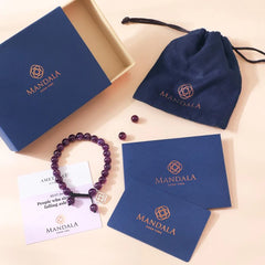 Brazilian Dark Amethyst Bracelet Wavelength 730 THz