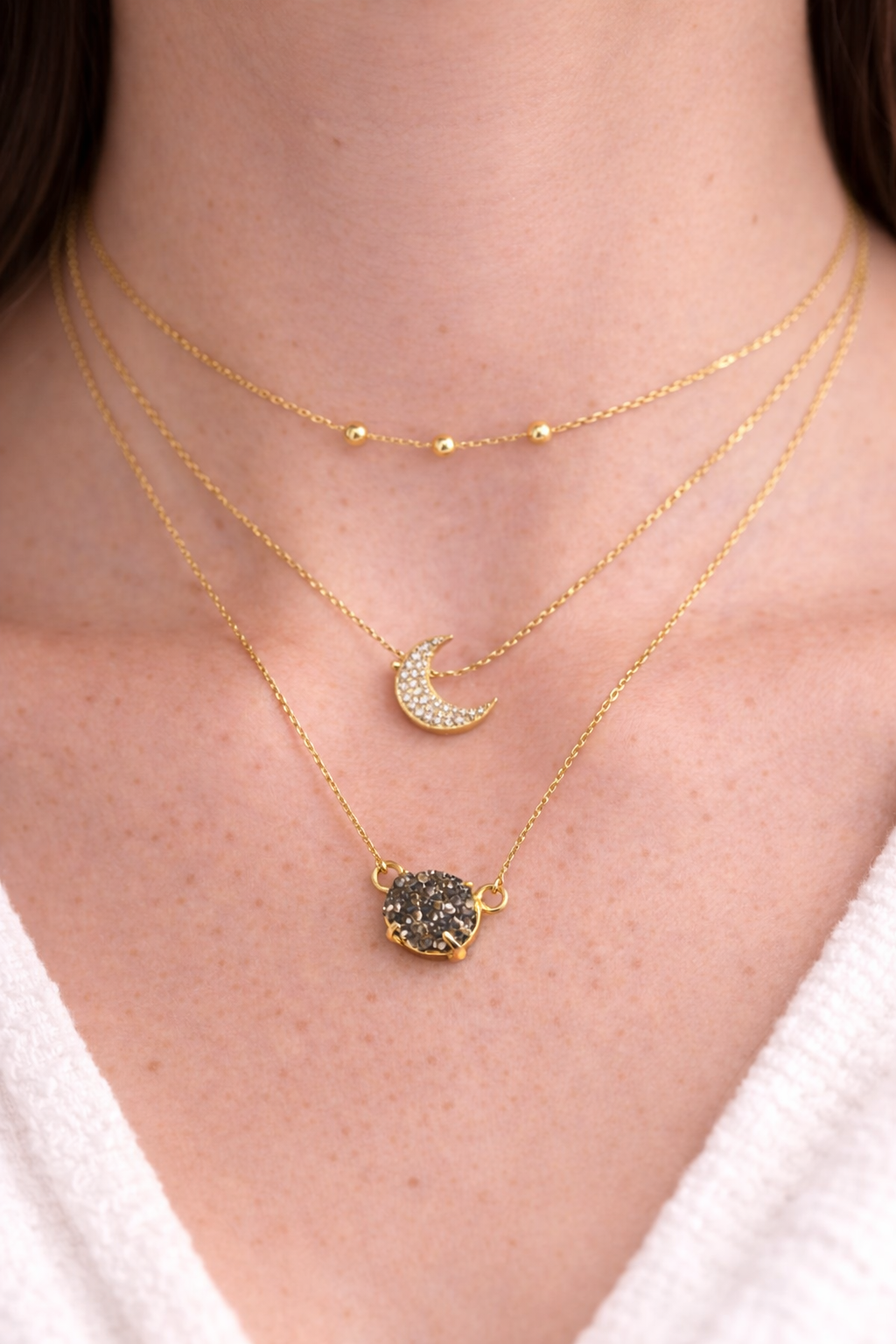 Elegant Pyrite Crystal Necklace for Women