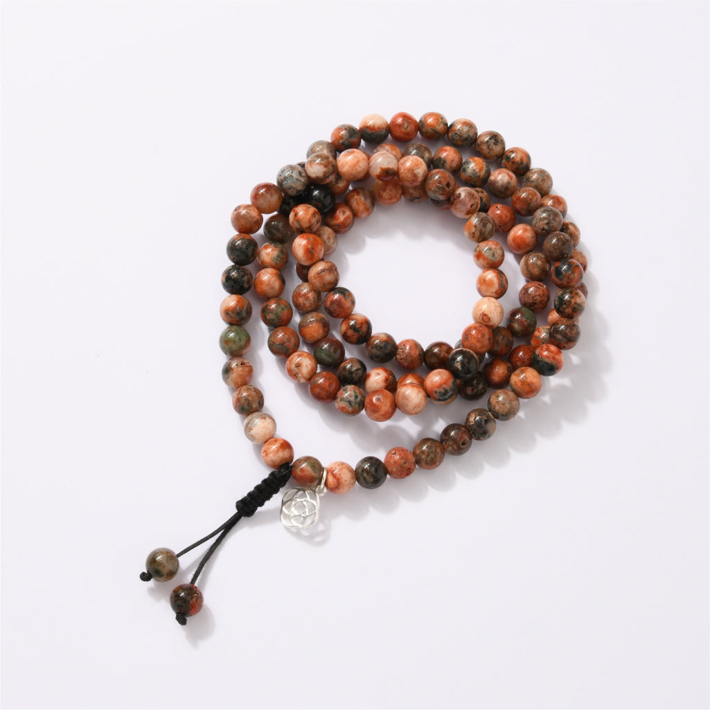 Maxican Fire Agate Mala