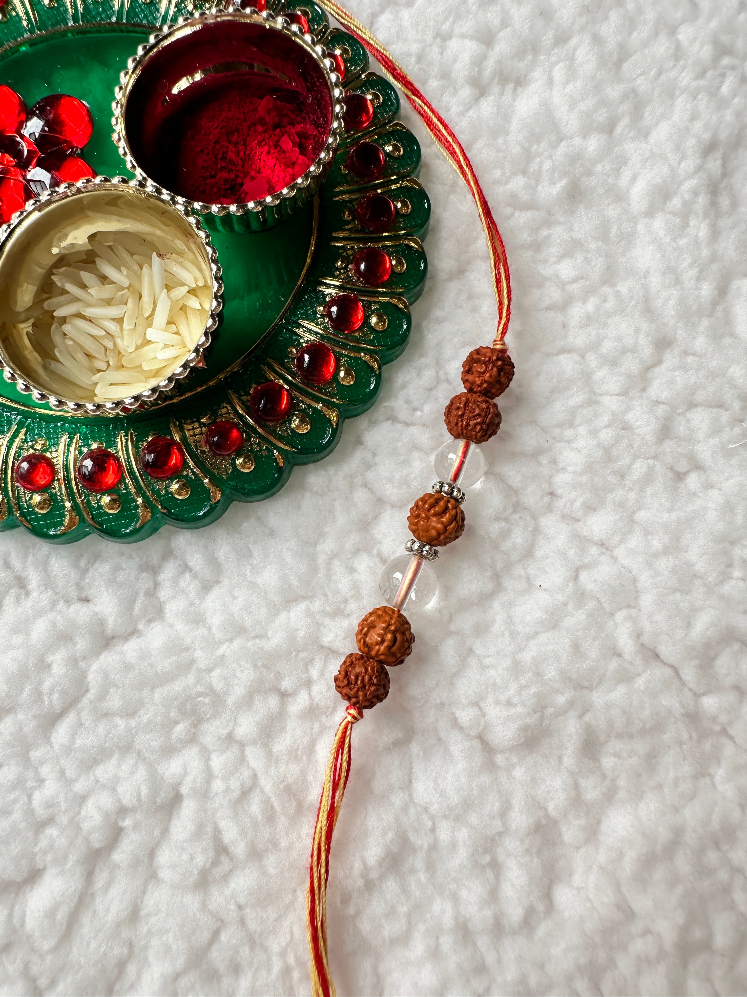 Rudraksha Rakhi for Strength, Peace & Clarity