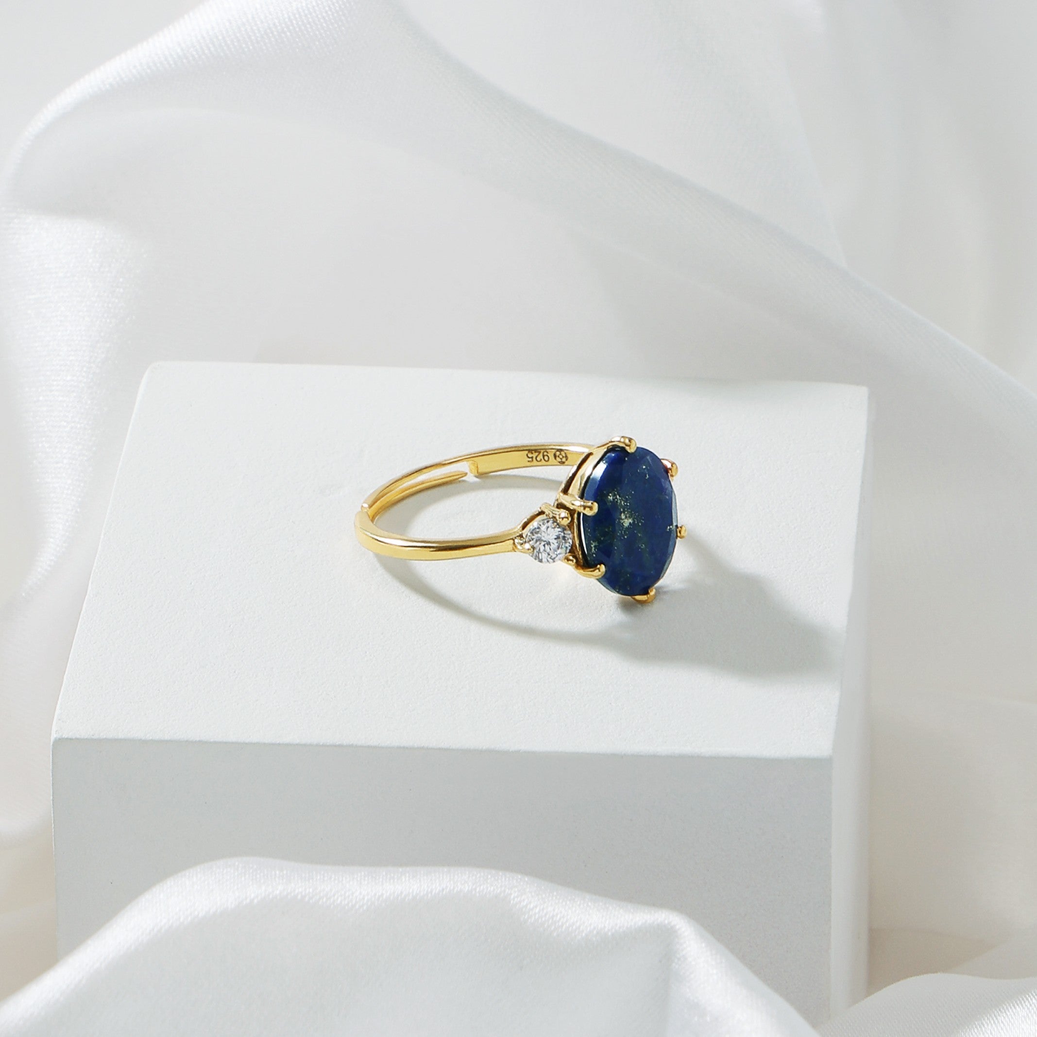 Afgan Lapis Lazuli Adjustable Ring For Female