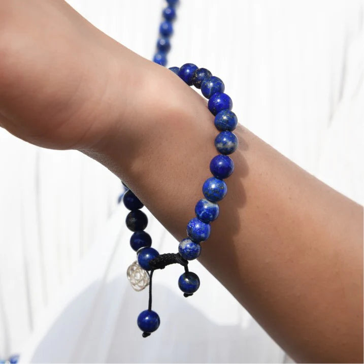 Afgan Lapis Lazuli Bracelet Wavelength 852 Hz