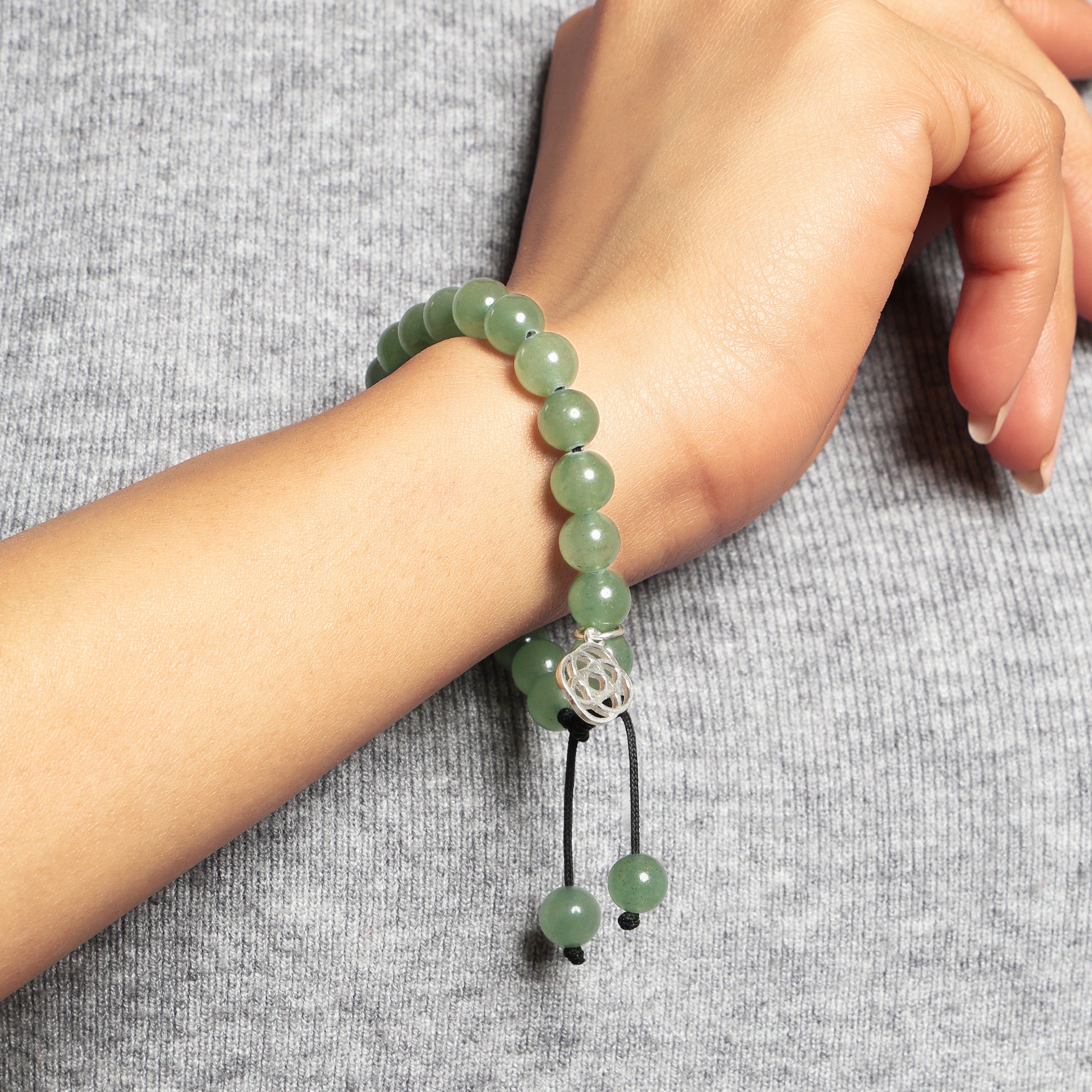 Indian Green Aventurine Bracelet Wavelenght 600 THz