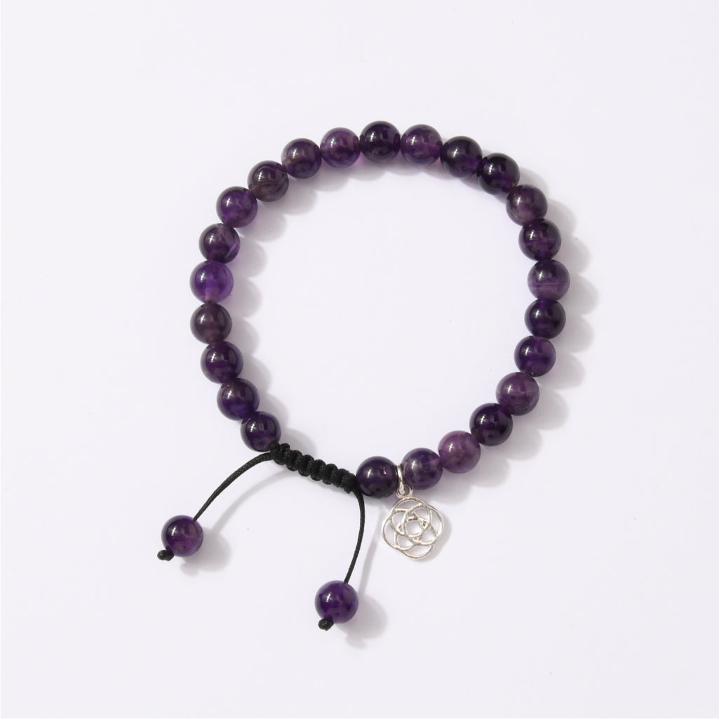 Brazilian Dark Amethyst Bracelet Wavelength 32,876 KHZ