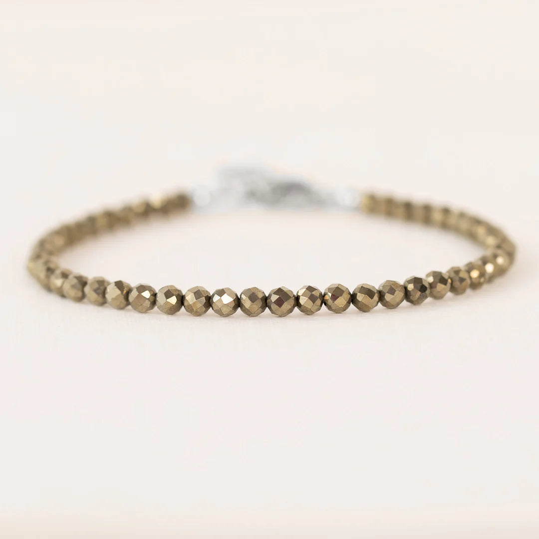 Pyrite Bracelet for Wealth, Protection & Confidence