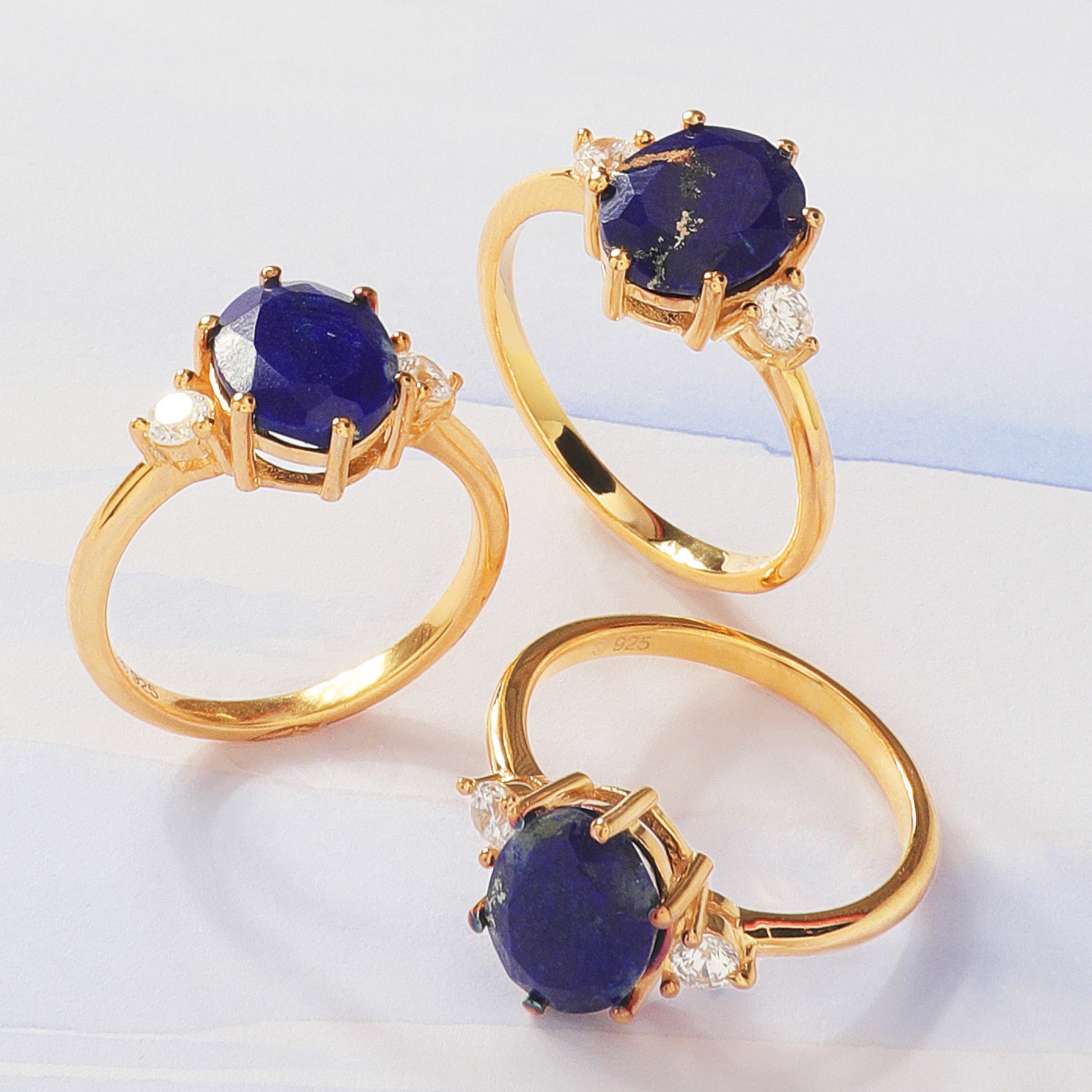 Afgan Lapis Lazuli Ring For Female Wavelength 852 Hz